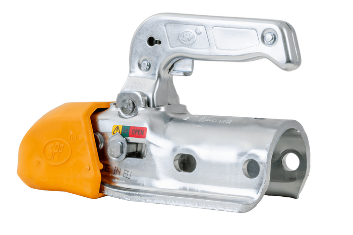 Enganche de bola STEELPRESS BC-3000.1D-00-00+Z3 para remolque de 3000 kg con barra de tiro tubular de 35-50 mm