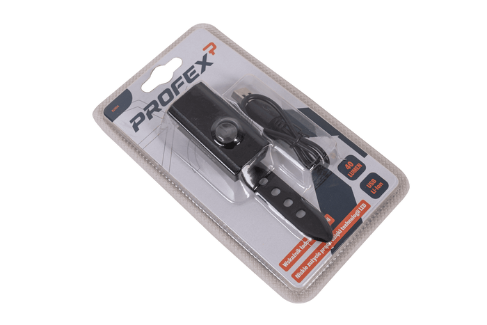 Luz delantera para bicicleta PROFEX 82004 Pro Alu Li-Pol USB