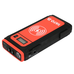 Banco de energía arrancador de batería YATO YT-83085 de 16000 mAh con carga inductiva