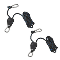 Juego de dos cabrestantes de cable ProPlus 320054V01, polipasto de cable con trinquete, 2,5 m, 136 kg