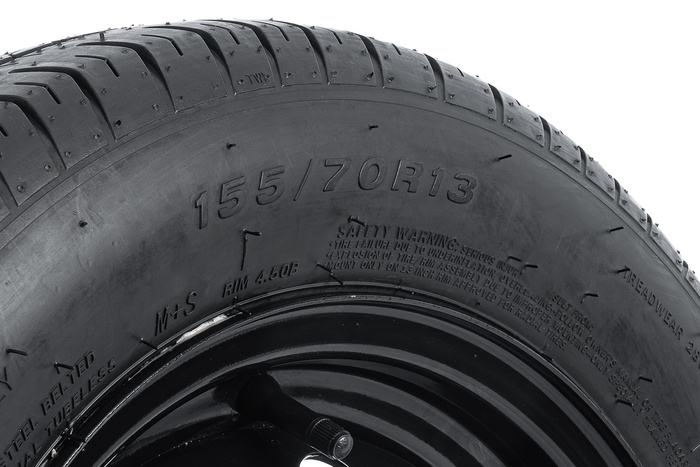 Rueda de remolque NEUMÁTICO LINGLONG 155/70 R13 75N LLANTA UNITRAILER negro 4Jx13"H2 4x100 ET:30