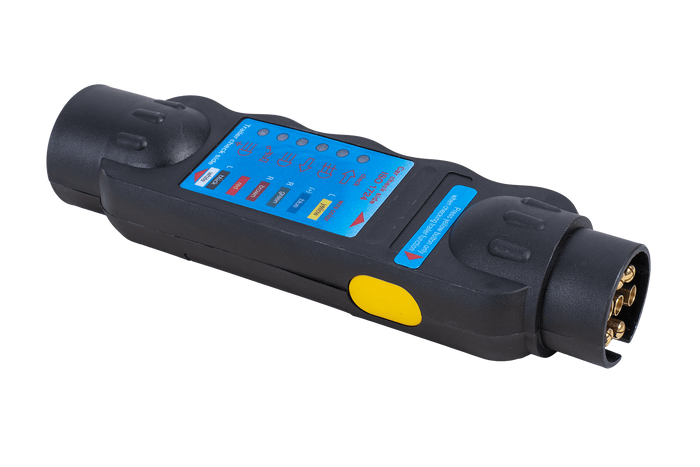 Comprobador de enchufes de remolque de 7 pines