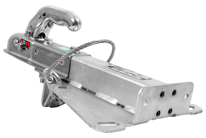 Enganche de bola KNOTT K7.5-H+KZE7.5 con soporte y cable para remolque de 750 kg con barra de tiro tipo V.