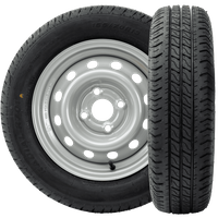 Juego de dos ruedas para remolques UNITRAILER / TEMARED / REMOL-CAR NEUMÁTICOS LINGLONG 155/70 R13 75N LLANTAS UNITRAILER 4Jx13" 4x100 ET:30