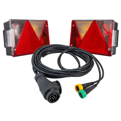 Luces traseras ASPÖCK MULTIPOINT IV + arnés MANTES 4m 13PIN