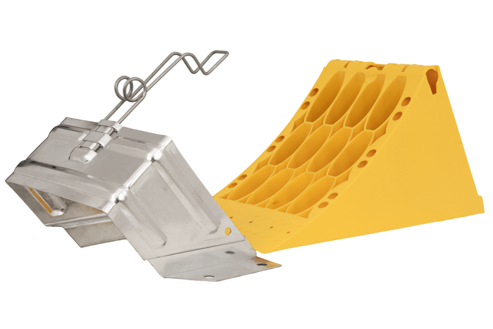 Calzo de rueda E53 con soporte de montaje LOKHEN h: 225 mm