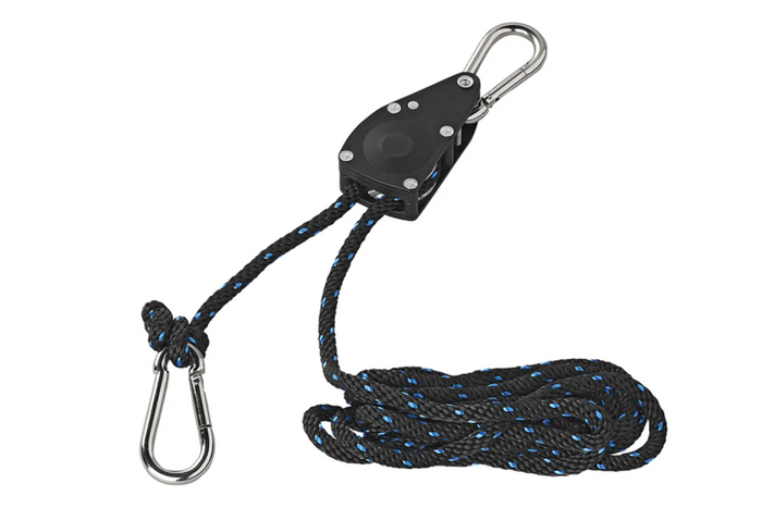 Juego de dos cabrestantes de cable ProPlus 320054V01, polipasto de cable con trinquete, 2,5 m, 136 kg