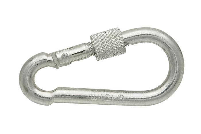 Mosquetón con seguro para cuerdas DROMET KSZ.8.80 Mosquetón de bombero 8x80mm