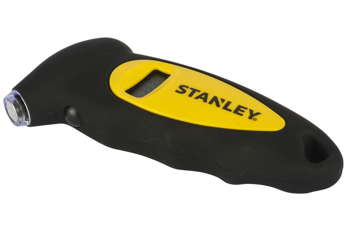 Manómetro digital de presión de neumáticos STANLEY para automóviles, rango de 0 a 6,2 bares.