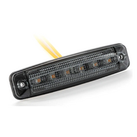 Luz de posición LED oscura FRISTOM FT-079, naranja, universal