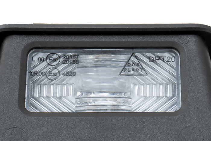 Luz de matrícula LED DOBPLAST DPT20 con cable de 0,5 m