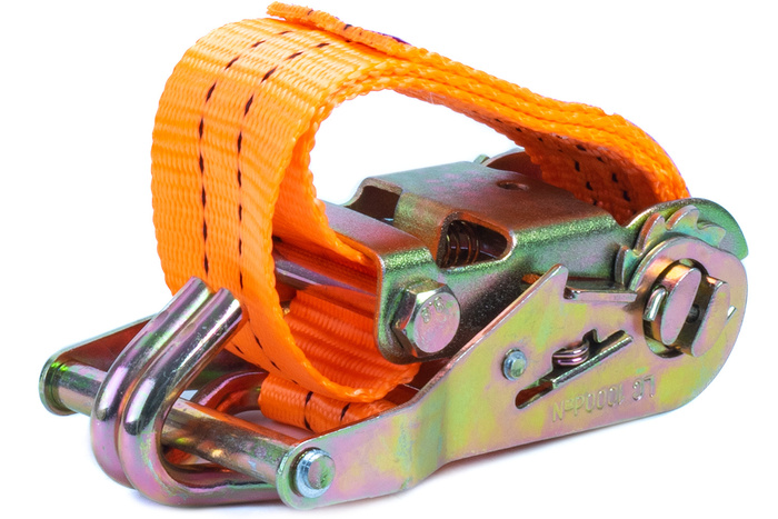 Cinta transportadora UNITRAILER de 3 m/25 mm/1 t de color naranja con tensor