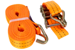 Cinta transportadora UNITRAILER de 8 m/35 mm/2 t de color naranja con tensor