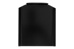 Válvula de compuerta para tolva de grano, color negro, para remolques agrícolas UNITRAILER, 250x355 mm.
