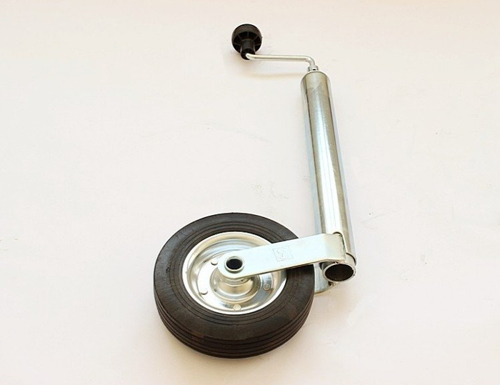 Rueda jockey con abrazadera de hierro fundido WINTERHOFF ST48-200VB+KLE48-G 150 kg 48 mm 505-725 mm