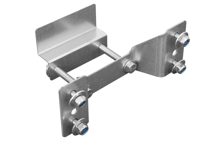 Soporte de montaje de rueda de repuesto para remolque UNITRAILER GARDEN KIPP con reflector