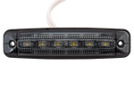 Luz de posición LED oscura FRISTOM FT-079, blanca universal
