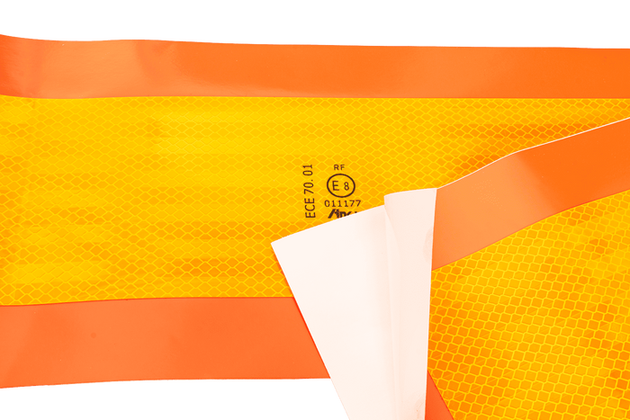 Pegatinas reflectantes cortas HILLS placas de señalización de vehículos largas 565x196mm izquierda+derecha