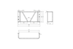 Rejilla protectora para luz trasera UNITRAILER, color negro, 260x125x70mm