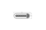 Lámpara trasera LED TruckLED L1873 de 4 funciones, universal