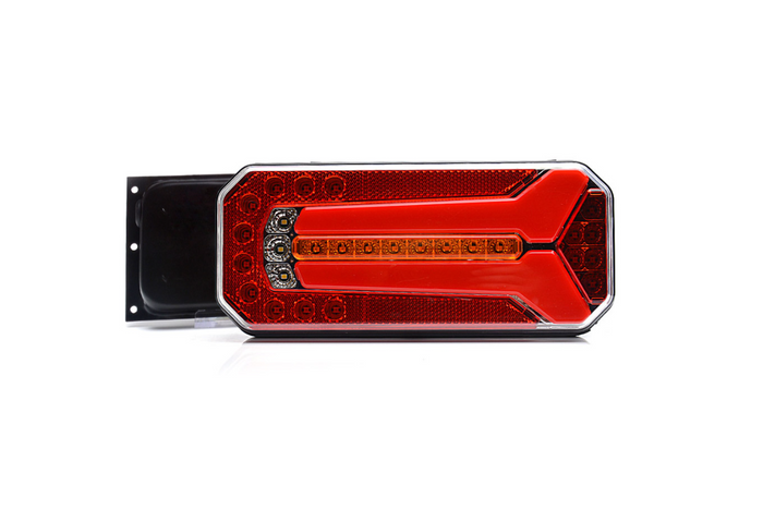 Luz trasera LED WAŚ W150DD universal con 6 funciones