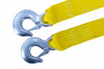 Cuerda de remolque con ganchos UNITRAILER correa de remolque 4,5m/50mm/5t amarilla