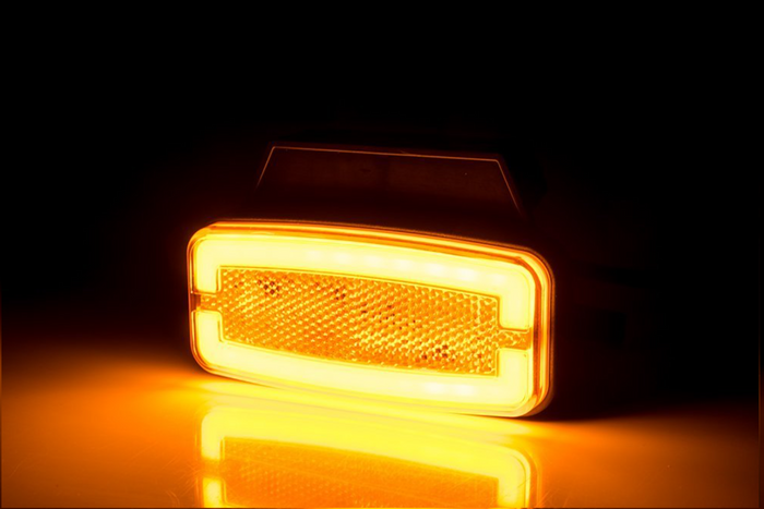 Lámpara de señalización LED HORPOL LD 2765, naranja, universal, con soporte