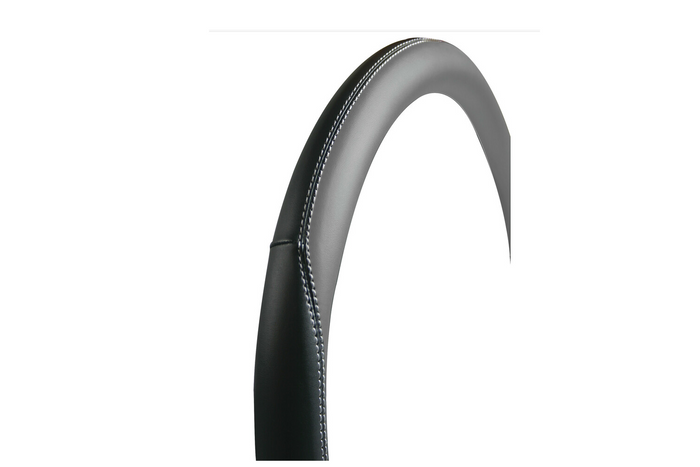 Funda de volante LAMPA CLUB 37-39cm gris-negro