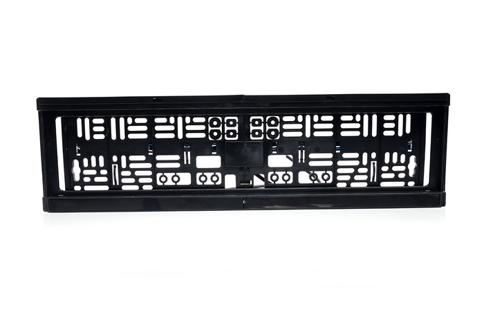 Marco para matrícula con iluminación LED WAŚ W253 2100, cable de 2 m y 12/24 V.