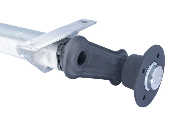 KNOTT VG7-L eje sin freno para remolque 750kg 1125mm 1615mm 4x100