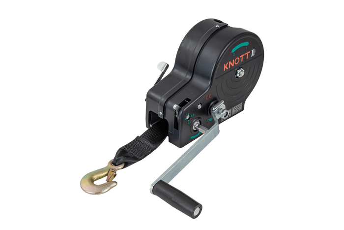 Cabrestante manual para remolque KNOTT 6X0017.311 900kg con correa