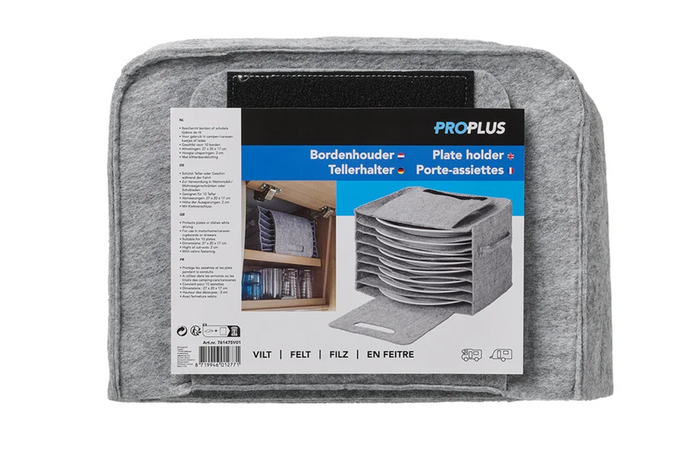 Organizador de placas para caravana ProPlus 761475V01, de fieltro, para 10 placas