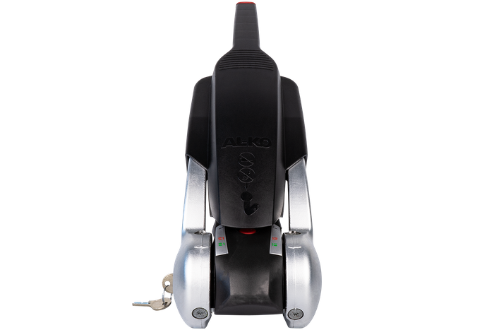 Enganche de bola AL-KO AKS3504 con estabilizador para remolque de 3500kg con lanza tubular de 60mm con protección antirrobo