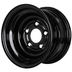 Llanta de acero para remolque UNITRAILER negra 6Jx10"H2 5x112 ET:-4