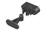 Pestillo de puerta para caravana o autocaravana ProPlus 362622V02BK, manija negra con resorte para sujetar la puerta.