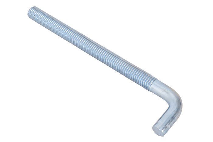 Gancho de construcción DROMET HP M10x140 con extremo en ángulo (recto)