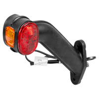 Luz de posición izquierda ASPÖCK SUPERPOINT II con brazo de goma y cable lateral.