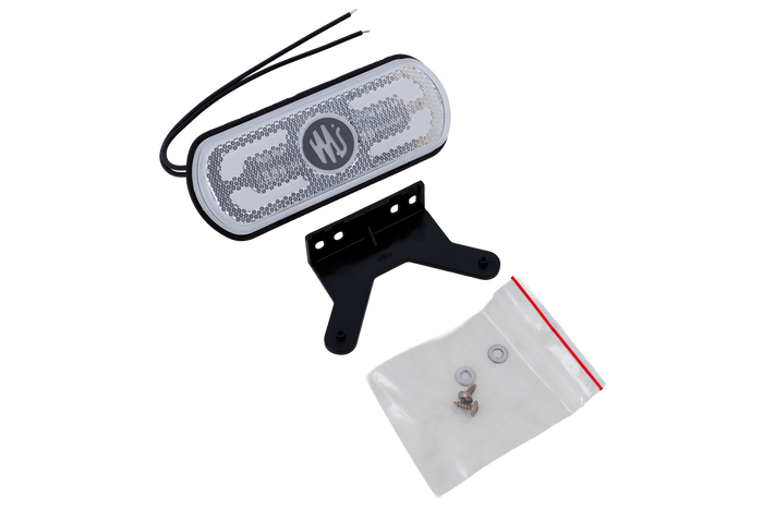 WAŚ W240 1600 LED blanco, luz de señalización universal con soporte