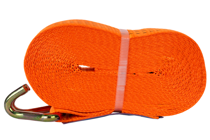 Cinta transportadora UNITRAILER de 12 m/50 mm/5 t de color naranja con tensor