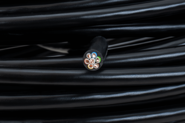 Cable eléctrico de siete núcleos TEXSIM YLY-S 7x1 - 1m