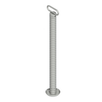 Soporte fijo con tubo corrugado KNOTT 6D6585.001 para remolque de 800 kg, 48 mm, 705 mm
