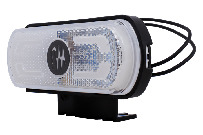 WAŚ W240 1600 LED blanco, luz de señalización universal con soporte