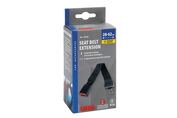 Extensor de cinturón de seguridad LAMP R16 homologado 28-62cm