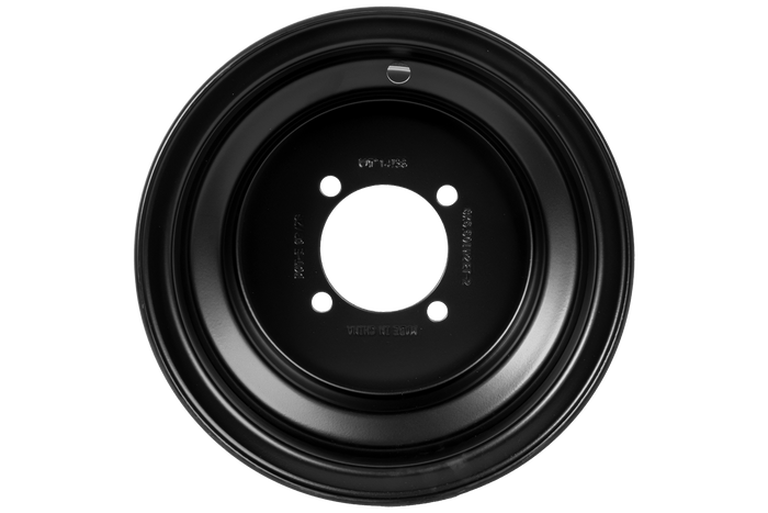 Llanta de acero UNITRAILER negra 5.5" x 8" H2 4x88 ET:-2