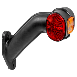 Luz de posición derecha ASPÖCK SUPERPOINT II con brazo de goma y cable lateral.