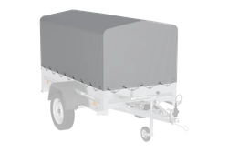 Lona para remolque UNITRAILER OUTLET Frame cover h-800, 200x106cm, GARDEN 200 KIPP