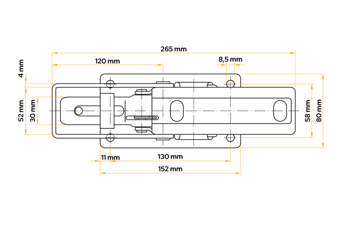 Bloqueo lateral de remolque WINTERHOFF BV 90-1
