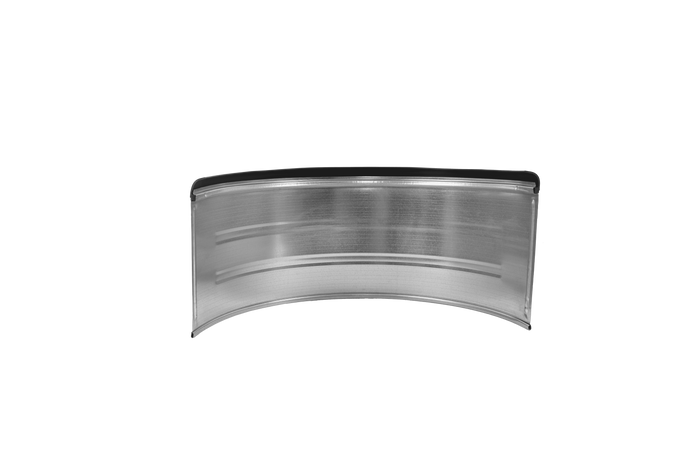 Guardabarros doble para remolque de 15-16" DOMAR DK7115, paso de rueda de 880/400 mm, metálico con borde de goma.