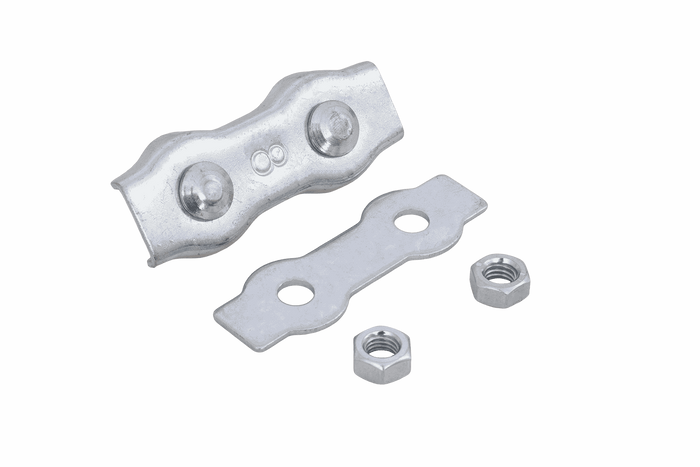 Abrazadera de cuerda doble DROMET ZLS.8 para cuerdas de 8 mm