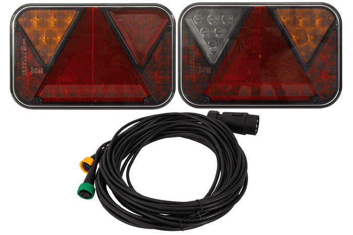 Luces traseras LED FRISTOM FT-270 + arnés MANTES 7m 7-PIN
